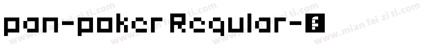 pan-poker Regular字体转换
